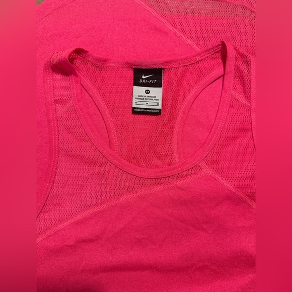 NIKE DRI-FIT WOMENS TANK TOP | Pink | Size M - Picture 3 of 6